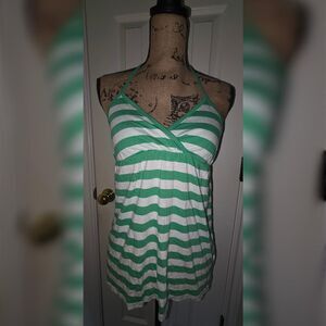 Gap Women's White and Green Blouse